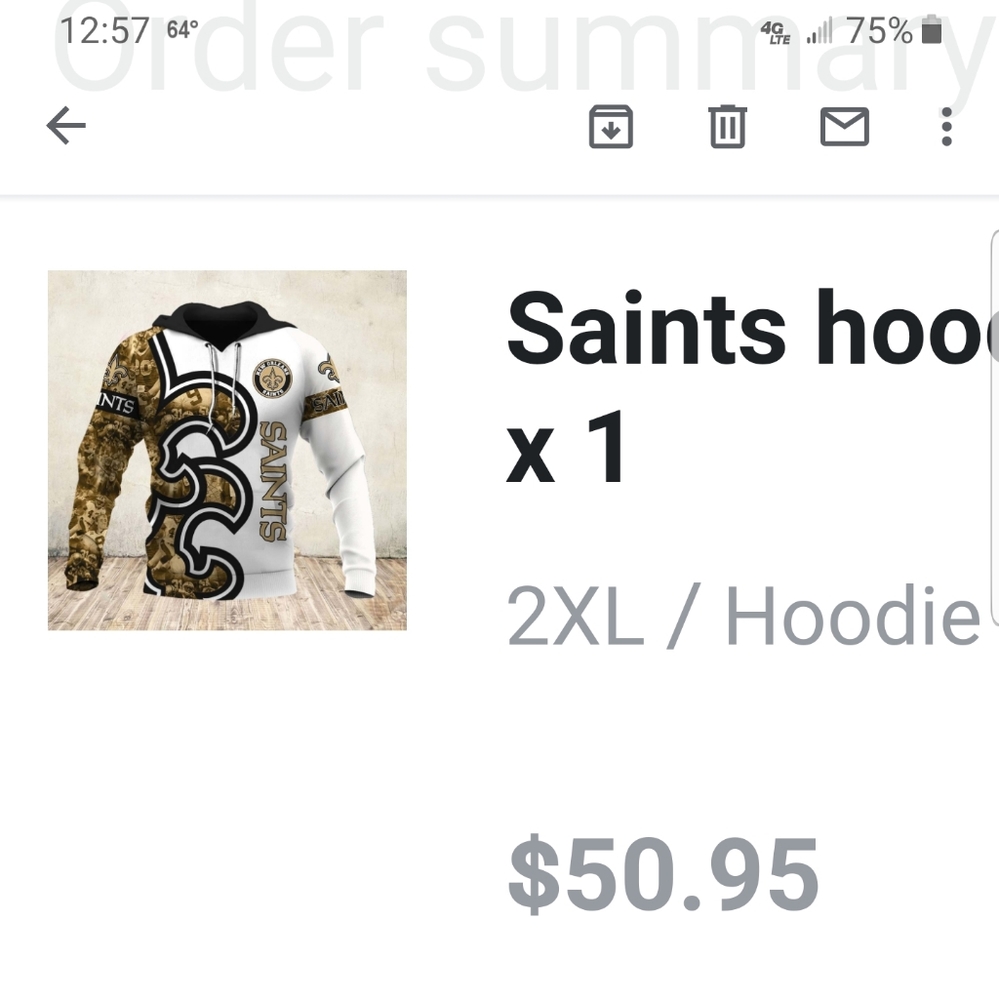 Saints hoodie